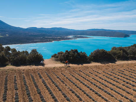 Gravel n°G1 - Le lac de Sainte Croix vu du plateau