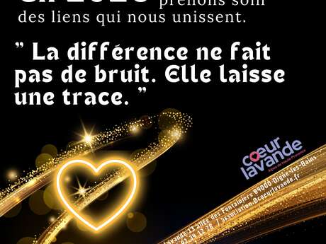 Présentation de vœux - Cœur Lavande