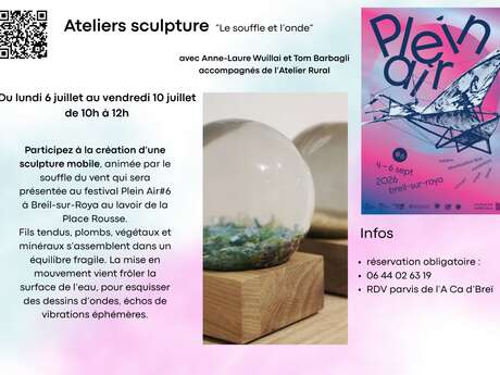 Festival Plein Air : atelier sculpture "le souffle et l'onde"