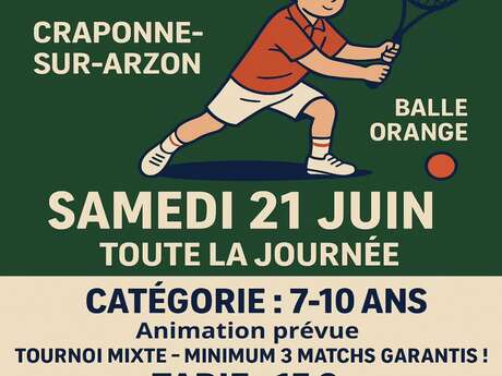 Tournoi de tennis enfants