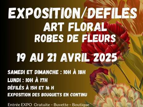 Exposition d'art floral - Défilé robes de fleurs - Show floral