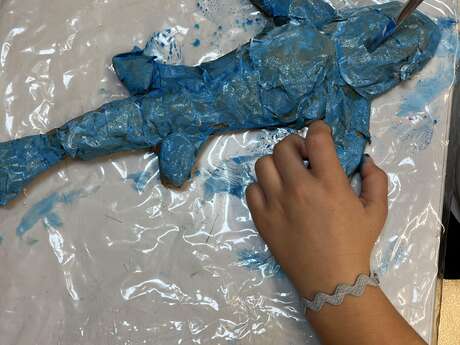 Young people's workshop by the Musée du Platin