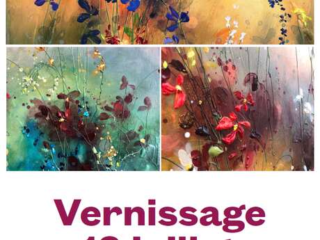Vernissage d'une nouvelle galerie à Lauzerte