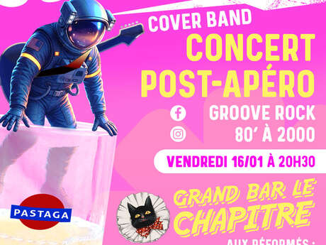 SUPERBOX : groupe de reprises festives au Grand Bar LE CHAPITRE