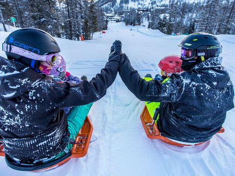 Descente en luge de l'amour