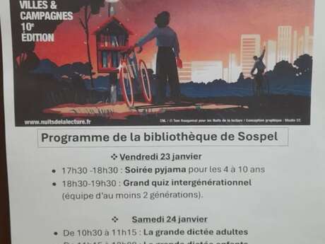 Lesenacht 10. Ausgabe "Städte und Landschaften" in Sospel