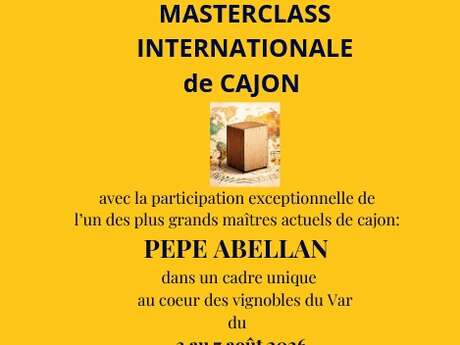Masterclass internationale de cajon