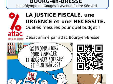 DEBAT La Justice fiscale, une Urgence et une Nécessité.