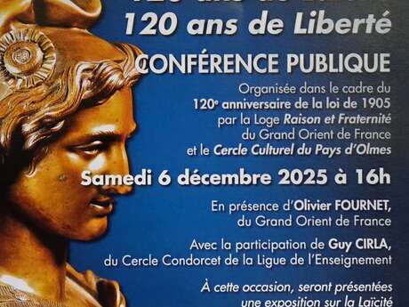 120 ans de laïcité – 120 ans de liberté