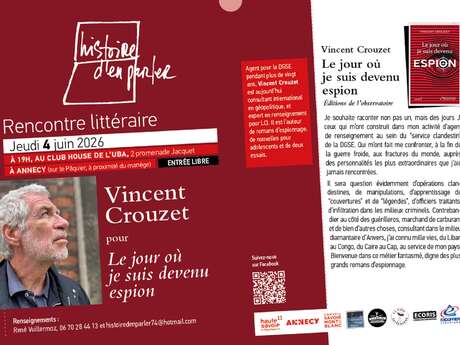 Rencontre littéraire avec Vincent Crouzet pour "Le jour où je suis devenu espion"