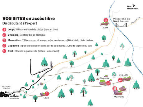 Blocs d'escalade du Plateau d'Assy