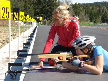 ESF biathlon et ski roues - accueil Hauts plateaux