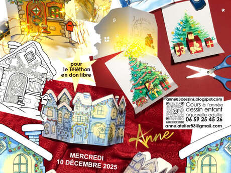 Ateliers création cartes de vœux de Noël