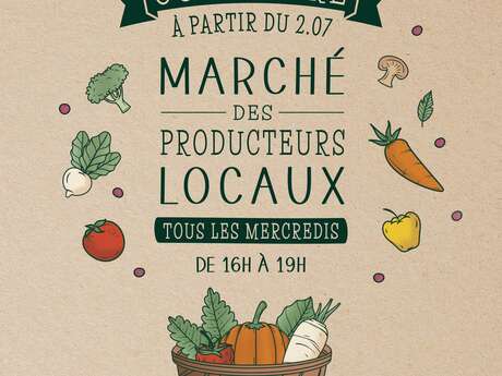 Marché alimentaire de producteurs locaux