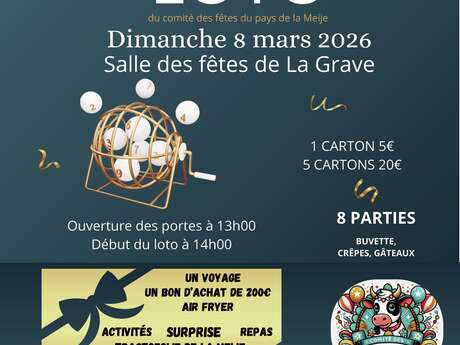 Loto du comité des fêtes du pays de la Meije