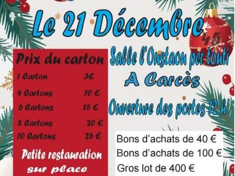 Loto de l'Association La Boule Carçoise