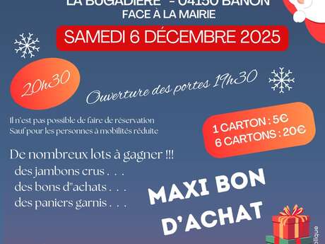 Grand loto de Noël à Banon