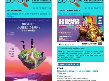 Events and activities in the Ariege Pyrenees