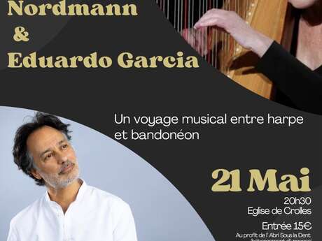 Concert solidaire de harpe et bandonéon