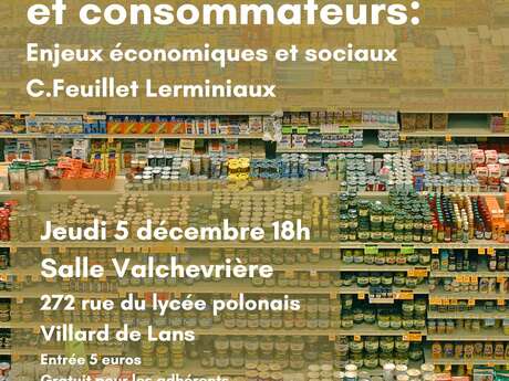 Conférence - Consommation et consommateurs : enjeux économiques et sociaux.