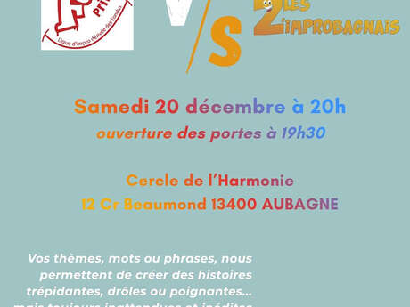 Match d'improvisation à Aubagne : FPrimes vs Les Zimprobagnais