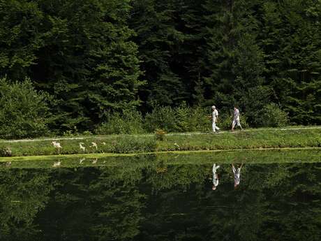 Fishing on Lac de la Crossetaz