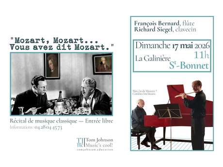 Mozart, Mozart… Vous avez dit Mozart ? — Récital flûte et clavecin