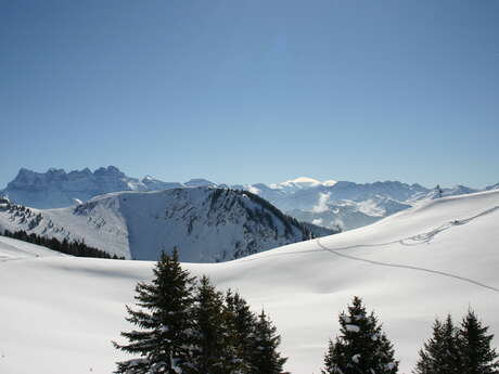 Itinéraire raquettes : Col du Saix