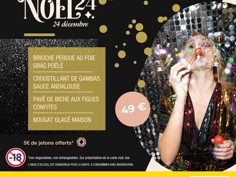 Menu de Noël à JOA Casino