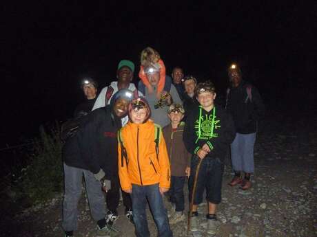 Randonnée nocturne avec fondue ou tartiflette et observation du ciel