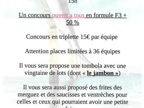 Concours de pétanque