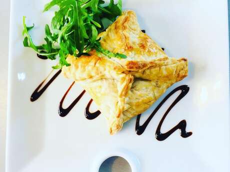 Atelier gastronomique - Feuilleté courgette fromage basilic et Rocher coco