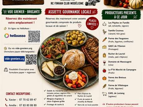 Vide Greniers- Marché des producteurs et gourmand - Scène ouverte