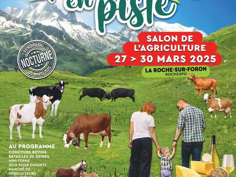 Vaches en piste, salon de l'agriculture