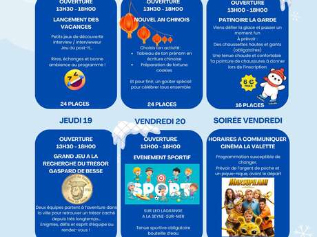 Multi activities camp for teens - Maison des Jeunes d'Ollioules