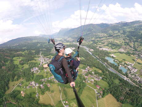 Vol Enfant en parapente biplace