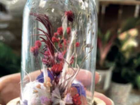 Atelier cloche fleurie