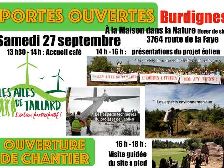 Portes ouvertes du parc éolien des Ailes de Taillard