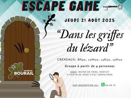 Escape Game "Dans les griffes du lézard"
