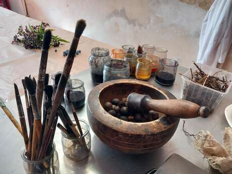 Atelier Fleurs d’encre à Salagon
