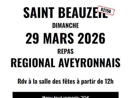 Repas régional aveyronnais