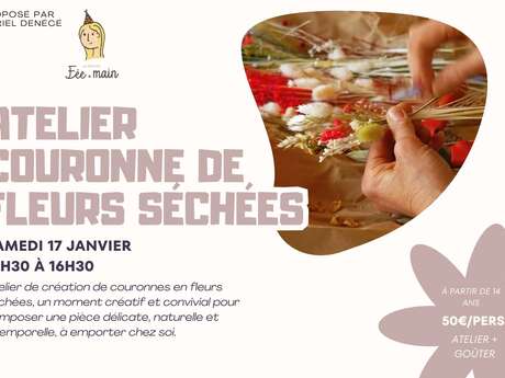 Atelier Couronne de Fleurs Séchées