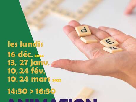 Jeu de scrabble Du 16/12/2024 au 24/3/2025