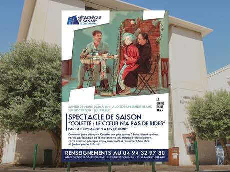 Spectacle de saison "Colette : Le cœur n'a pas de rides"