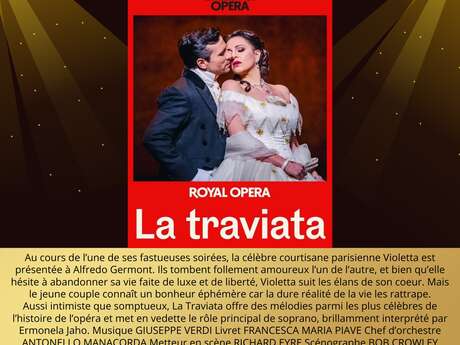 Retransmission "La traviata" par le Royal Opera de Londres