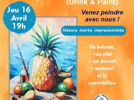 Still Life - Drink and Painting