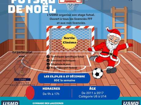 Stage de futsal de Noël Du 23 au 25 déc 2024