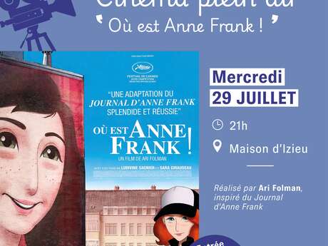 Cinéma plein air « Où est Anne Frank ! »