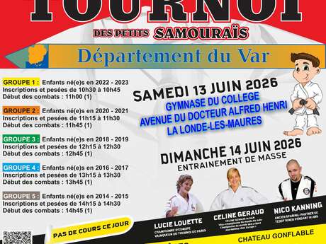 Little Samurai Tournament and mass training by the Judo Club Londais