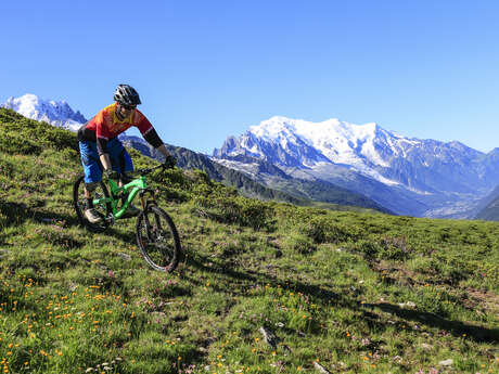 Descente VTT : Piste bleue des Chevreuils - Balme - Secteur Chamonix